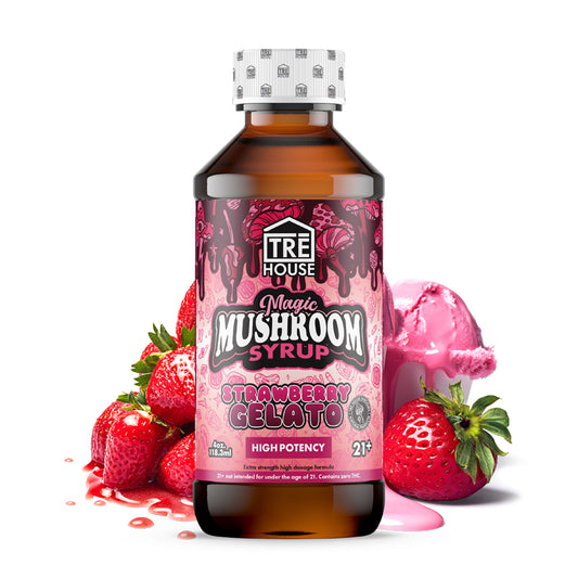 TRE House Strawberry Gelato Magic Mushroom - front bottle