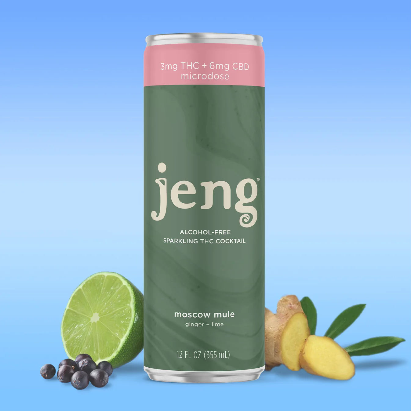 Jeng infused alcohol free - front