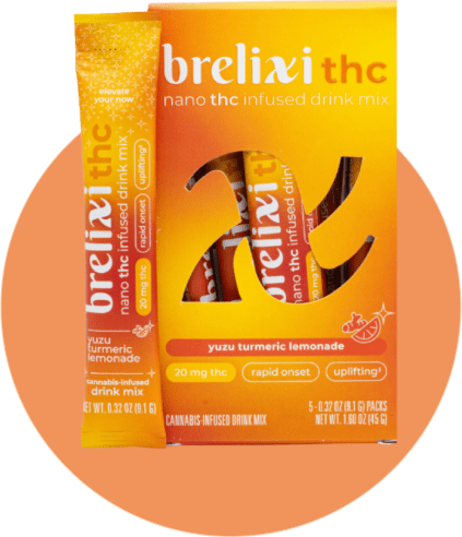 Brelixi Yuzu & Turmeric Lemonade Mix - Nano Hemp Infused Drink Mix - Slyde Wellness